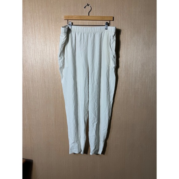 Eileen Fisher Ivory Drawstring Waist Casual Pants 1X Plus Size - Picture 1 of 5